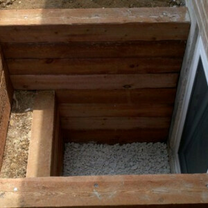Denver Timber Window Well Installation
