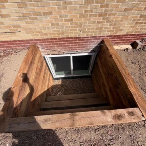 Timber Well Egress Window Project in Lakewood, CO