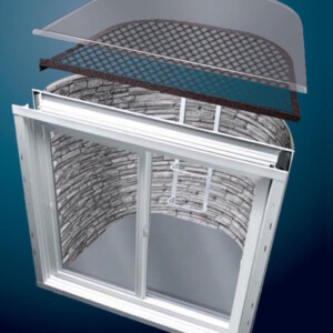 Boman Kemp Stacked Stone Window Wells in Denver, Colorado